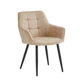 Oriana Eetkamerstoel - Beige Microfiber